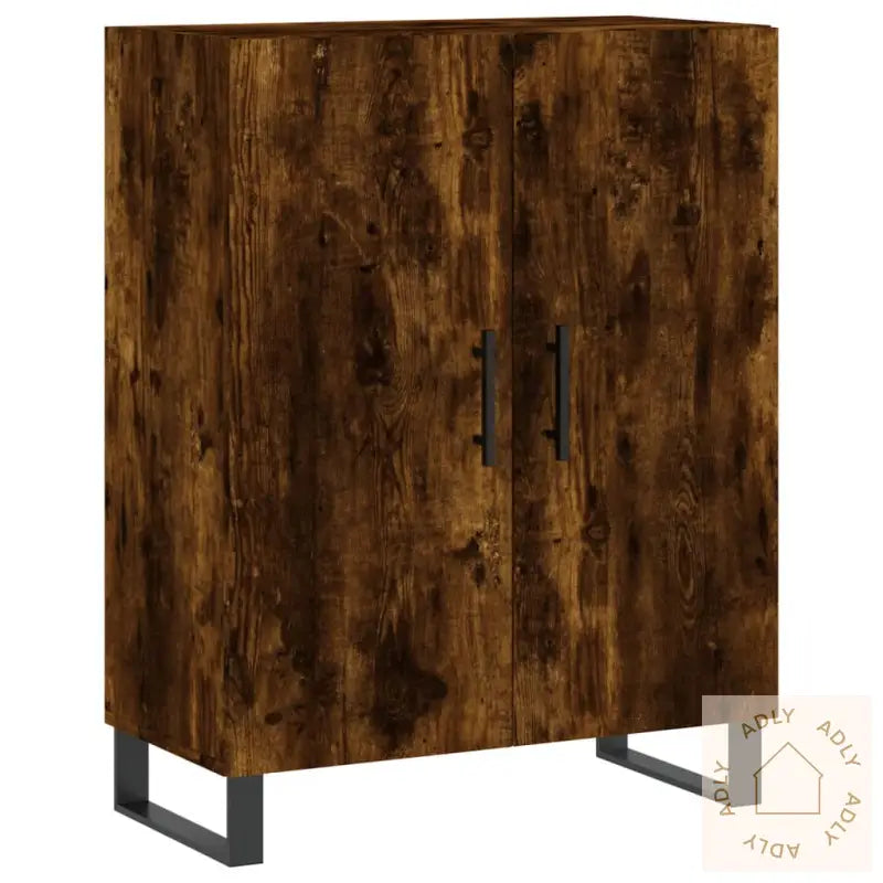 Skjenk Røkt Eik 69,5X34X90 Cm Konstruert Tre