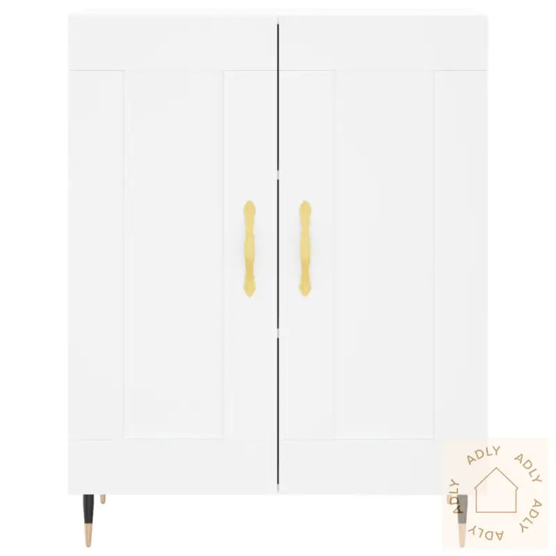 Skjenk Hvit 69,5X34X90 Cm Konstruert Tre