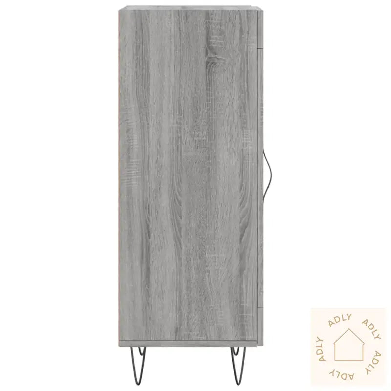 Skjenk Grå Sonoma 34,5X34X90 Cm Konstruert Tre