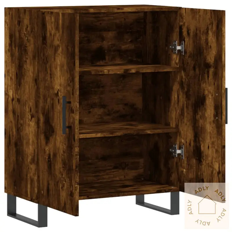 Skjenk Røkt Eik 69,5X34X90 Cm Konstruert Tre