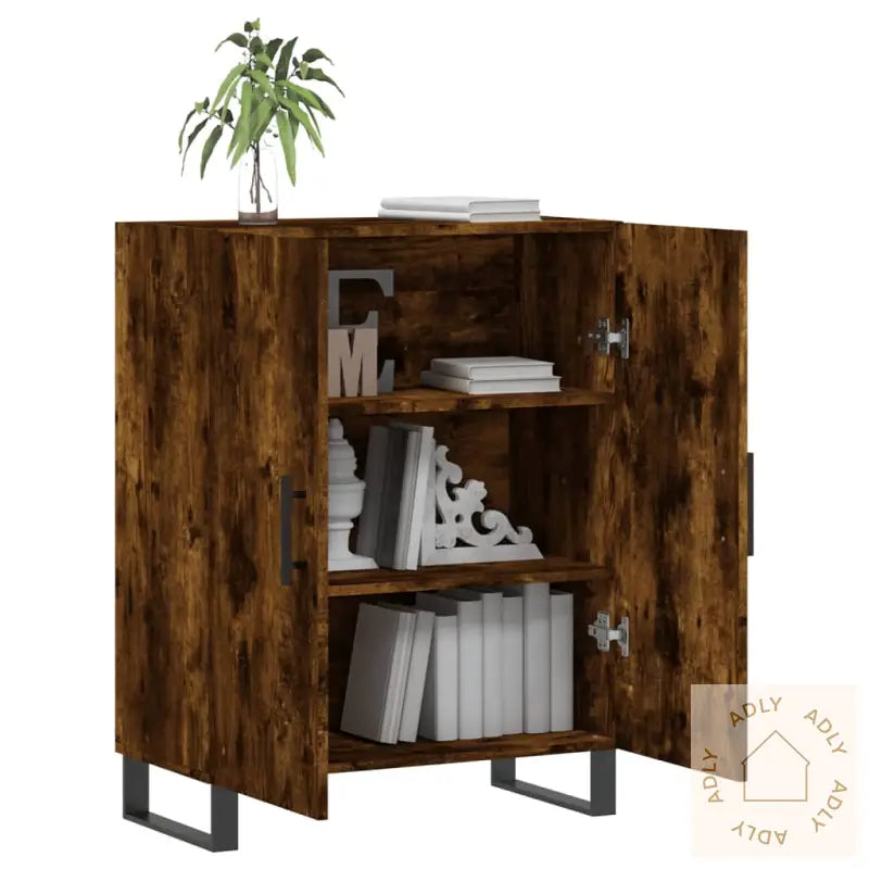 Skjenk Røkt Eik 69,5X34X90 Cm Konstruert Tre