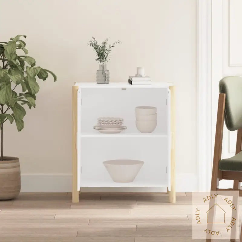 Skjenk Hvit 62X38X70 Cm Konstruert Tre