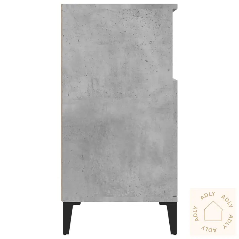 Skjenk Betonggrå 60X35X70 Cm Konstruert Tre