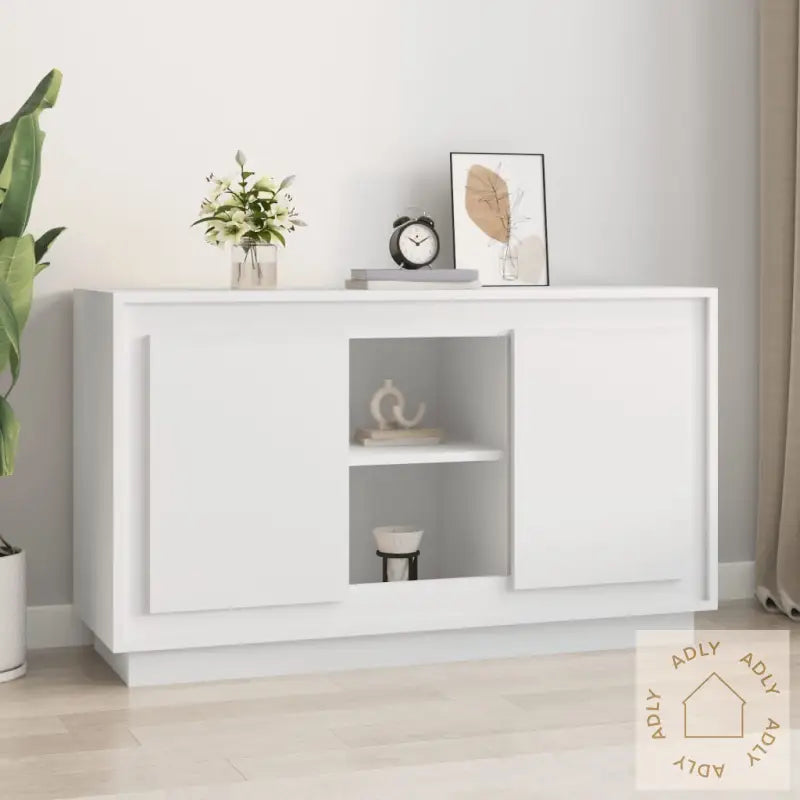 Skjenk Hvit 102X35X60 Cm Konstruert Tre