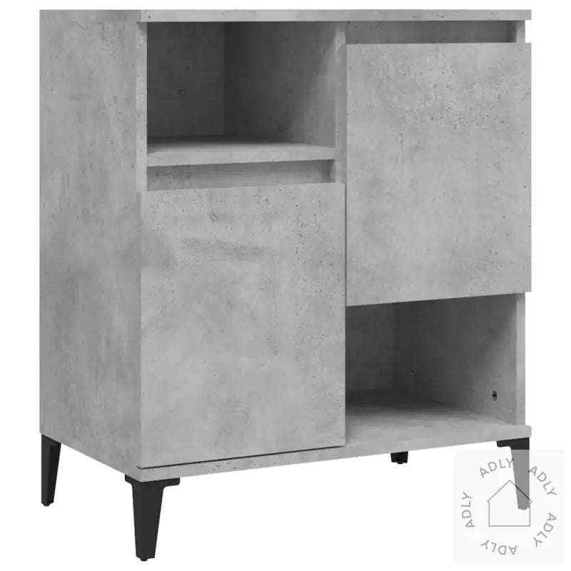 Skjenk Betonggrå 60X35X70 Cm Konstruert Tre