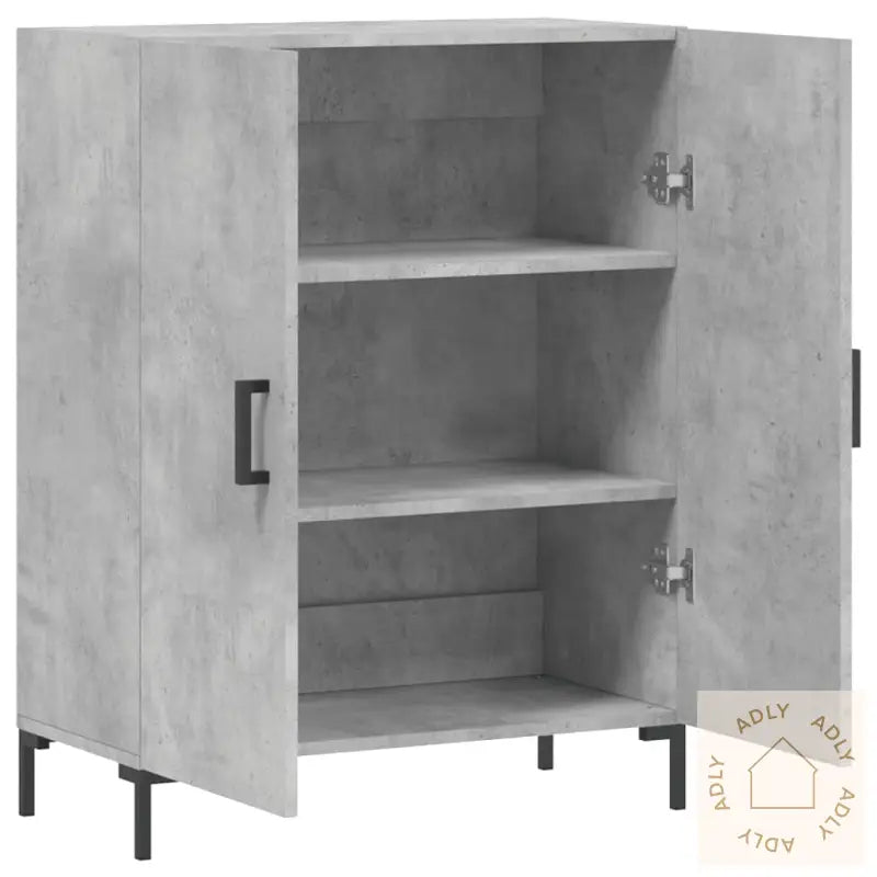 Skjenk Betonggrå 69,5X34X90 Cm Konstruert Tre