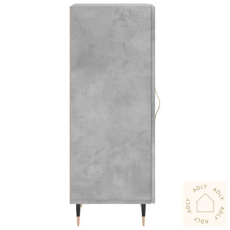 Skjenk Betonggrå 34,5X34X90 Cm Konstruert Tre
