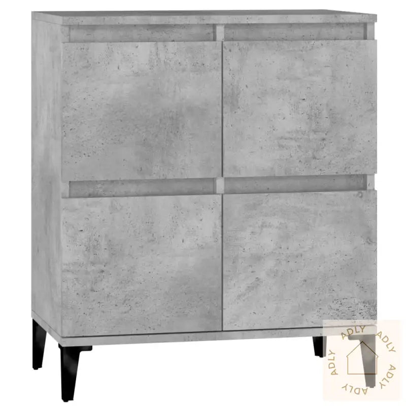 Skjenk Betonggrå 60X35X70 Cm Konstruert Tre