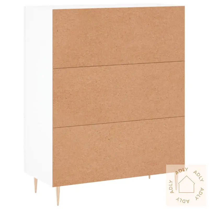 Skjenk Hvit 69,5X34X90 Cm Konstruert Tre