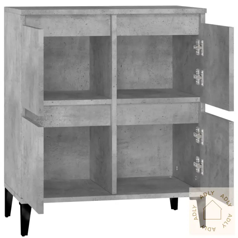 Skjenk Betonggrå 60X35X70 Cm Konstruert Tre