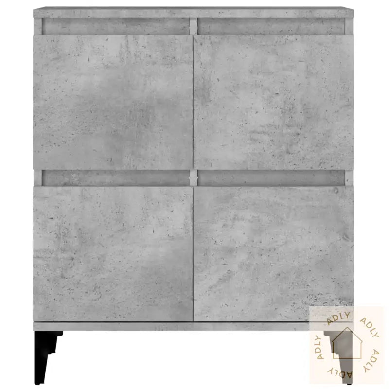 Skjenk Betonggrå 60X35X70 Cm Konstruert Tre