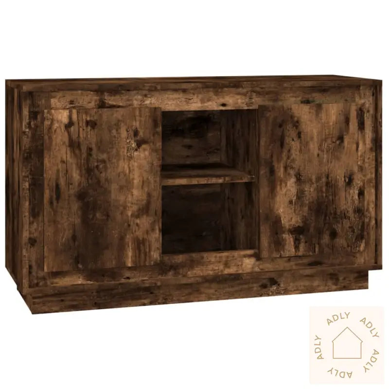 Skjenk Røkt Eik 102X35X60 Cm Konstruert Tre