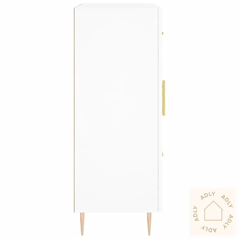 Skjenk Hvit 69,5X34X90 Cm Konstruert Tre