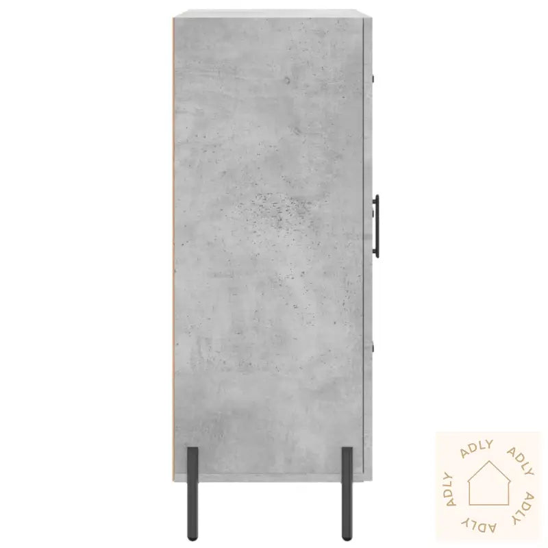 Skjenk Betonggrå 69,5X34X90 Cm Konstruert Tre