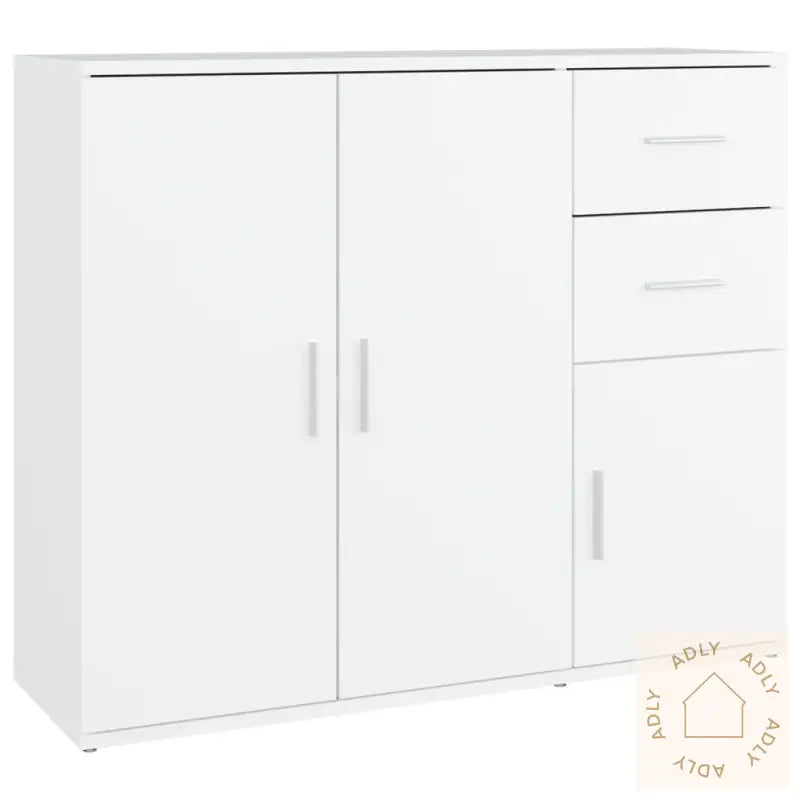 Skjenk Hvit 91X29,5X75 Cm Konstruert Tre