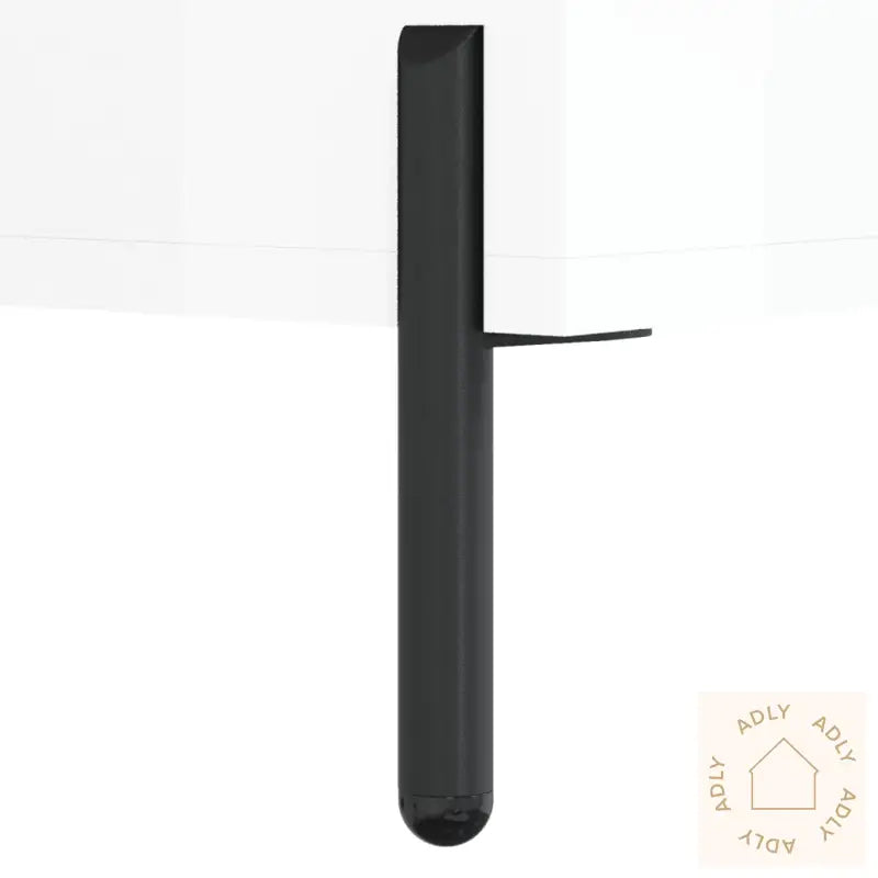 Skjenk Høyglans Hvit 69,5X34X90 Cm Konstruert Tre