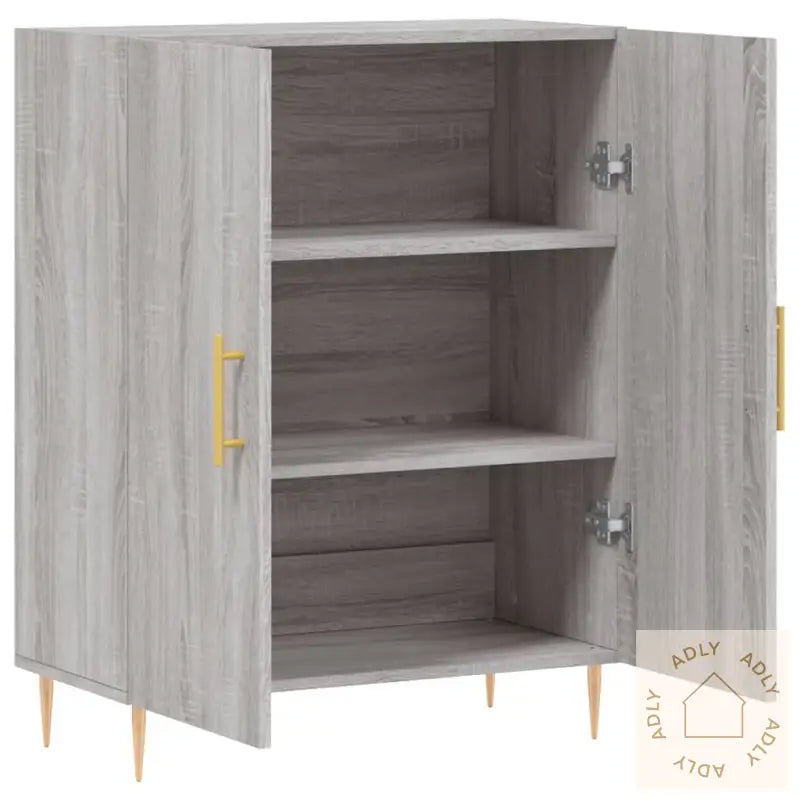 Skjenk Grå Sonoma 69,5X34X90 Cm Konstruert Tre