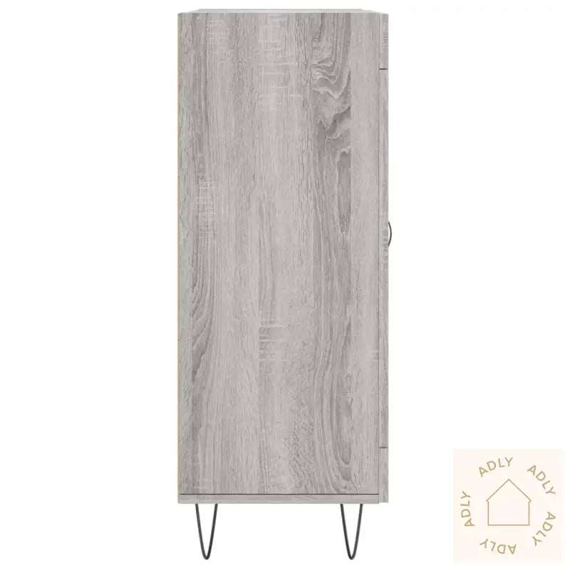 Skjenk Grå Sonoma 69,5X34X90 Cm Konstruert Tre