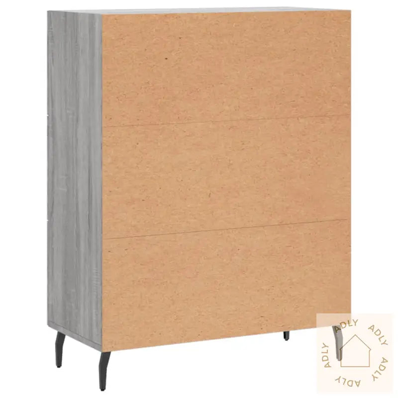 Skjenk Grå Sonoma 69,5X34X90 Cm Konstruert Tre