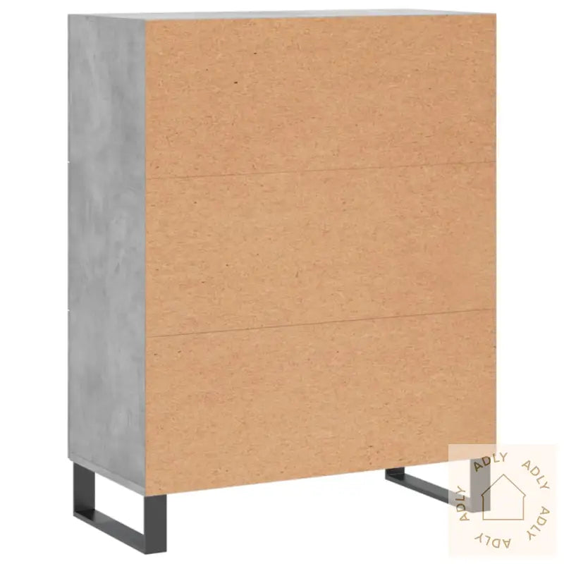 Skjenk Betonggrå 69,5X34X90 Cm Konstruert Tre