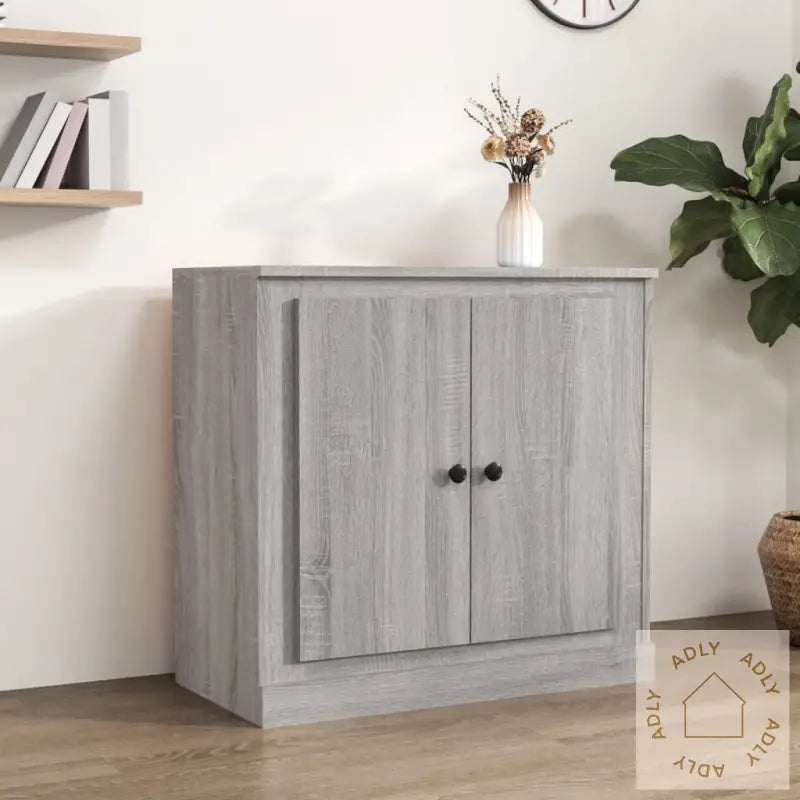 Skjenk Grå Sonoma 70X35,5X67,5 Cm Konstruert Tre