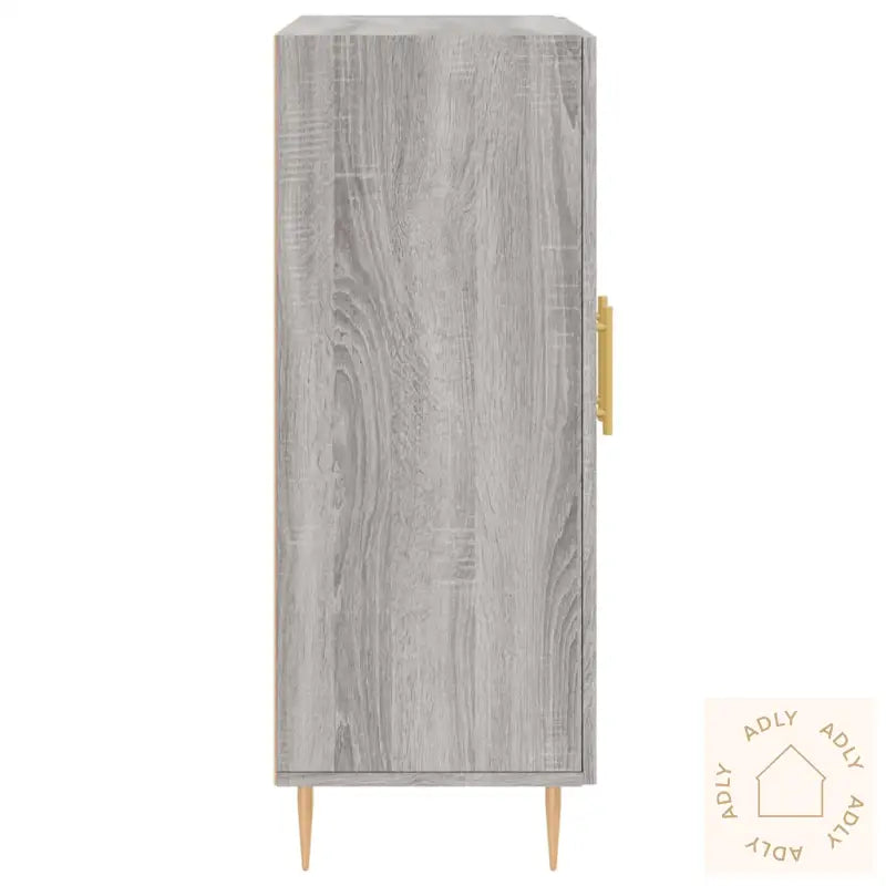 Skjenk Grå Sonoma 69,5X34X90 Cm Konstruert Tre