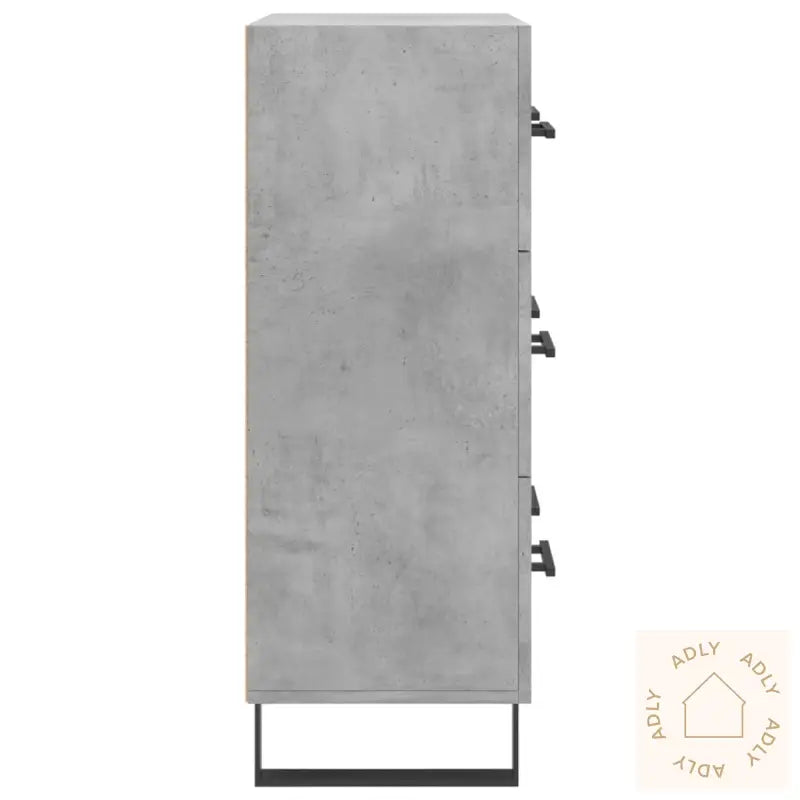 Skjenk Betonggrå 69,5X34X90 Cm Konstruert Tre