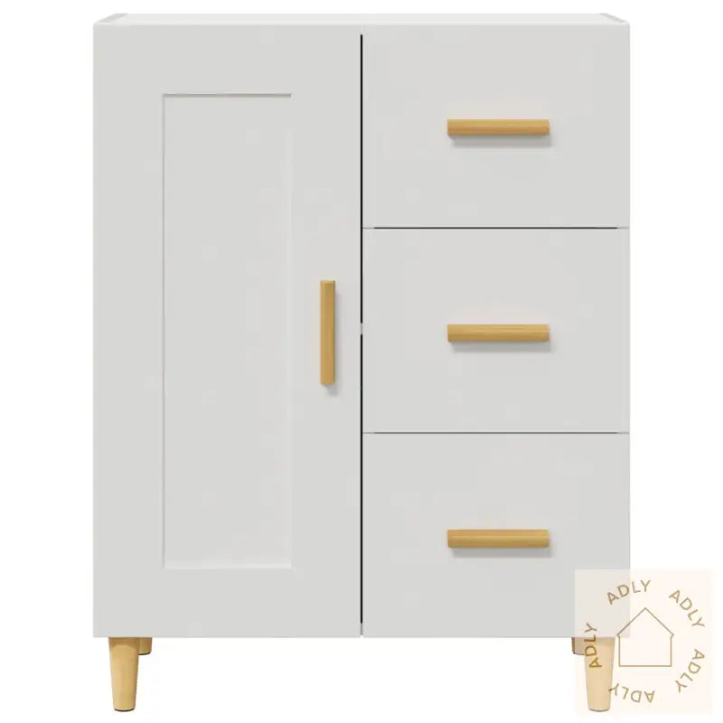 Skjenk Hvit 69,5X34X90 Cm Konstruert Tre