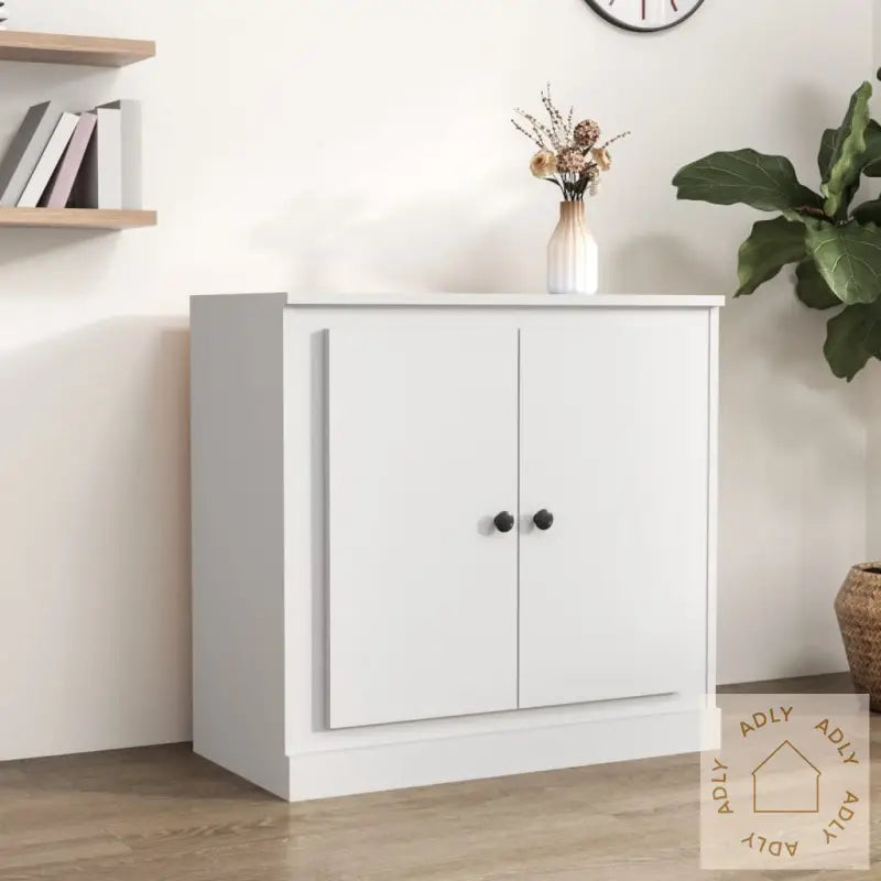 Skjenk Hvit 70X35,5X67,5 Cm Konstruert Tre