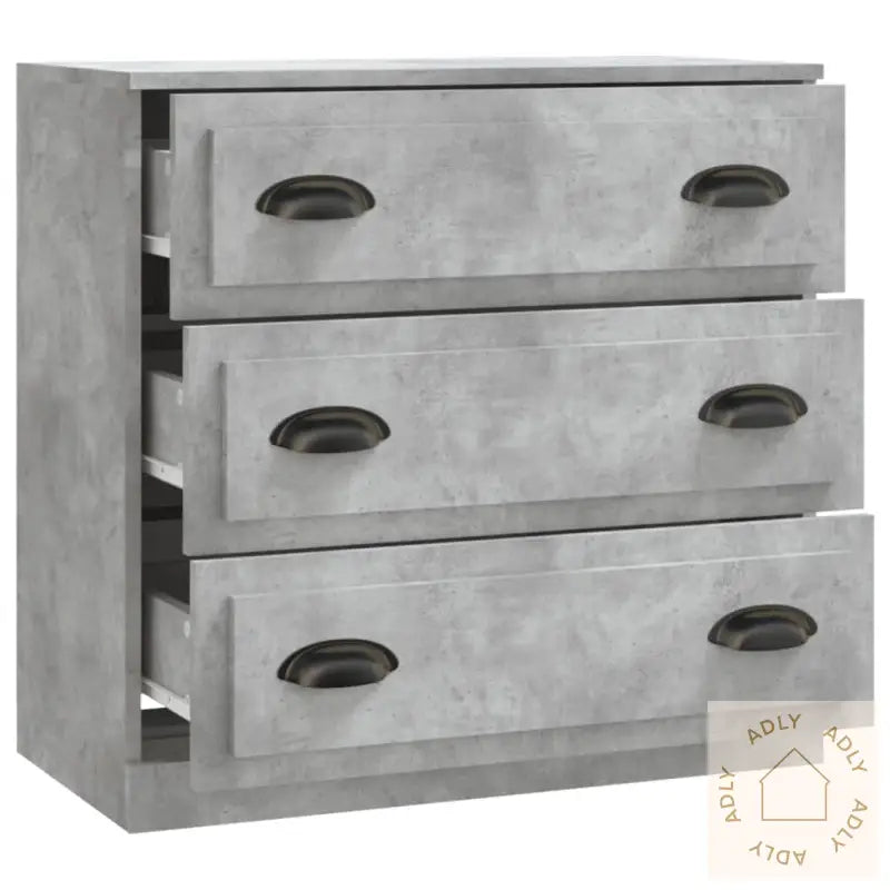 Skjenk Betonggrå 70X35,5X67,5 Cm Konstruert Tre