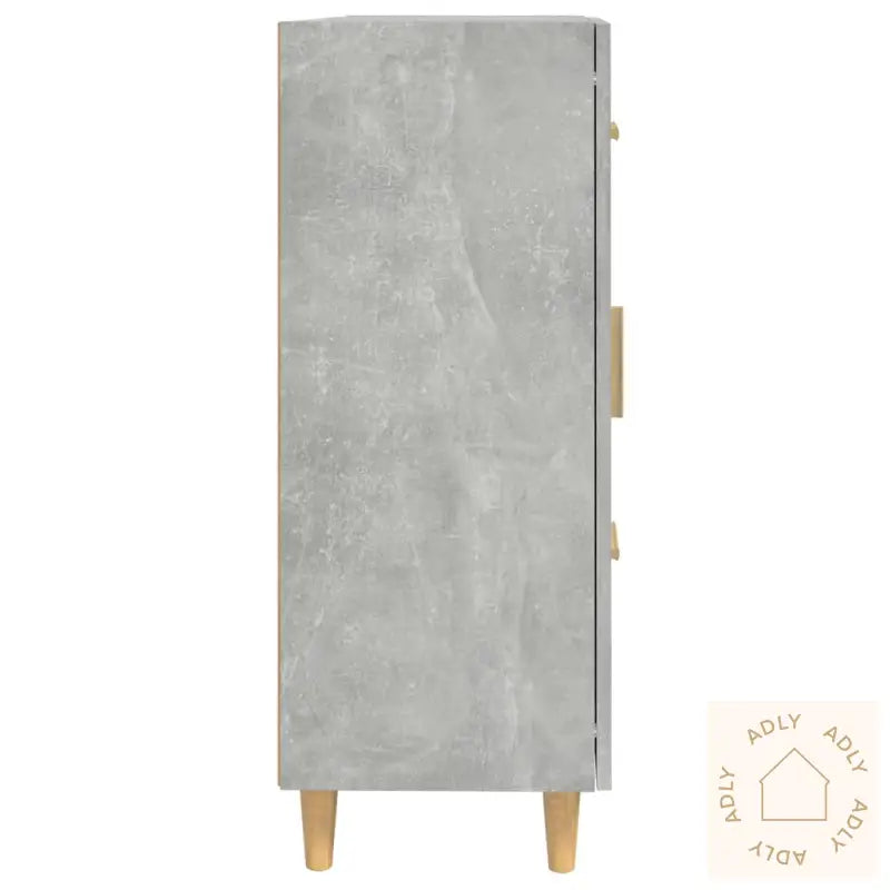 Skjenk Betonggrå 69,5X34X90 Cm Konstruert Tre