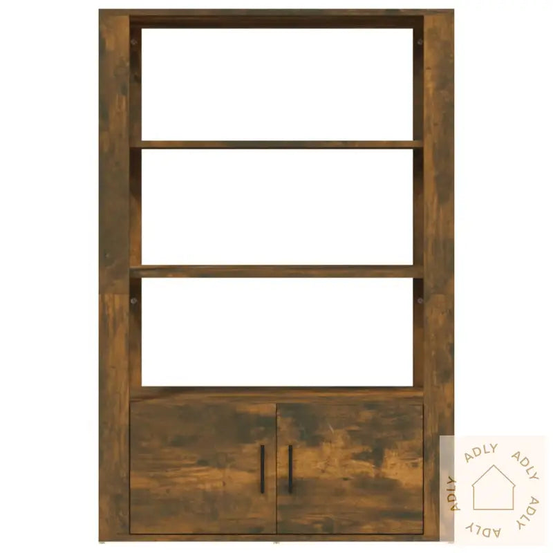 Skjenk Røkt Eik 80X30X119,5 Cm Konstruert Tre