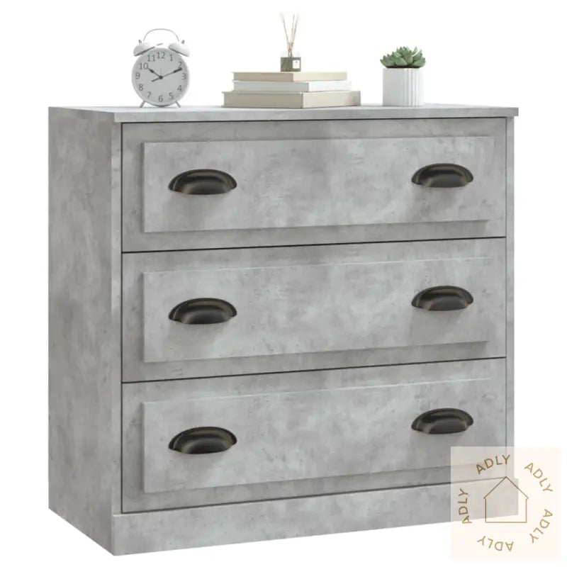 Skjenk Betonggrå 70X35,5X67,5 Cm Konstruert Tre