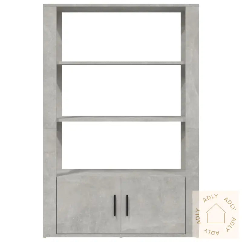 Skjenk Betonggrå 80X30X119,5 Cm Konstruert Tre