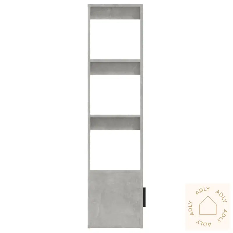 Skjenk Betonggrå 80X30X119,5 Cm Konstruert Tre