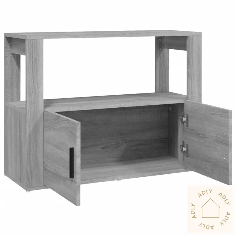 Skjenk Grå Sonoma 80X30X60 Cm Konstruert Tre