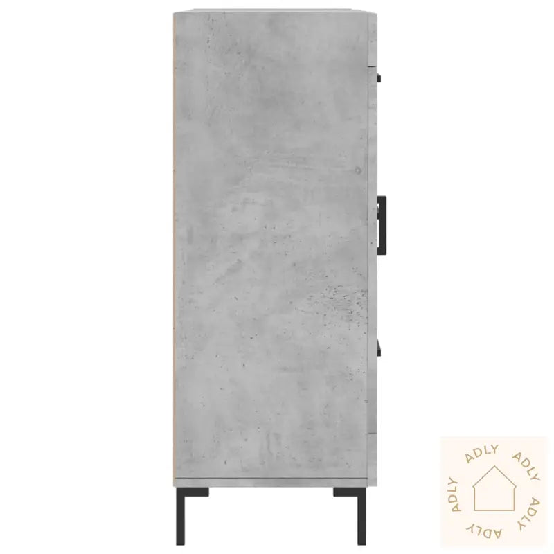 Skjenk Betonggrå 69,5X34X90 Cm Konstruert Tre