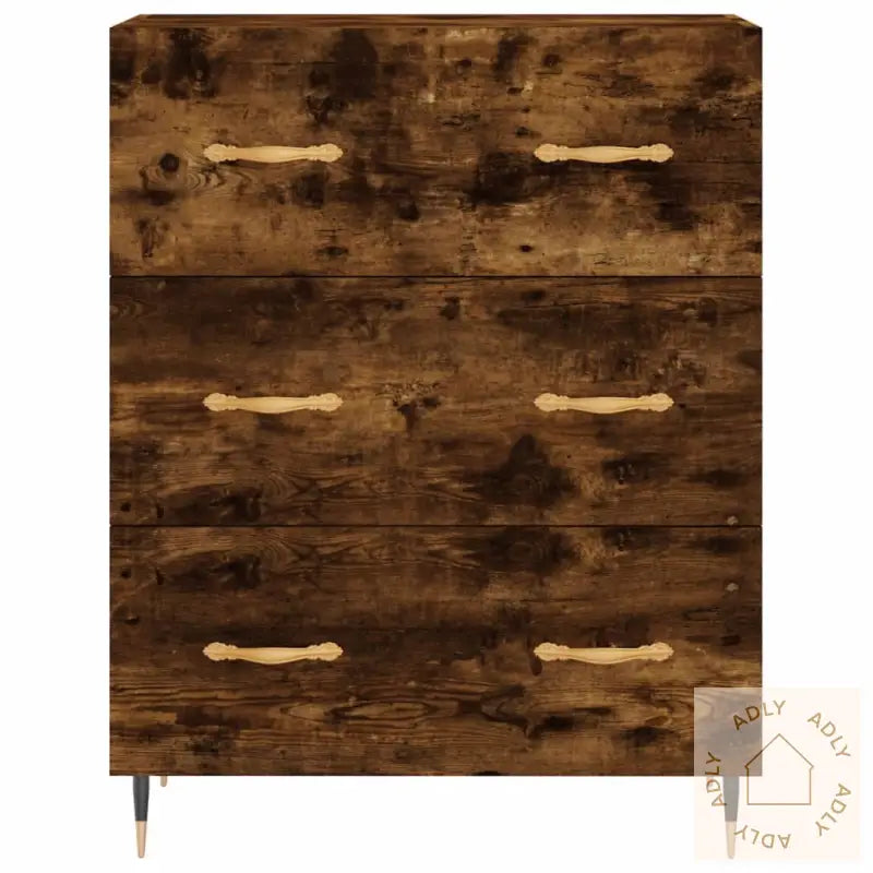 Skjenk Røkt Eik 69,5X34X90 Cm Konstruert Tre