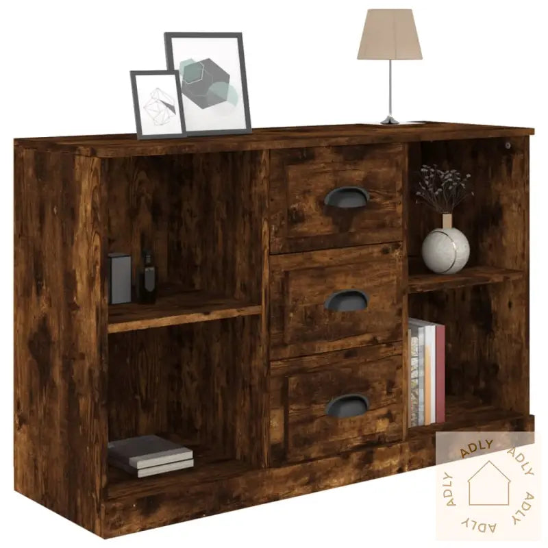 Skjenk Røkt Eik 104,5X35,5X67,5 Cm Konstruert Tre