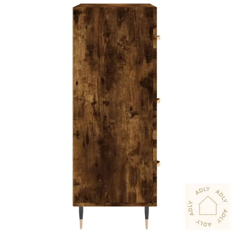 Skjenk Røkt Eik 69,5X34X90 Cm Konstruert Tre