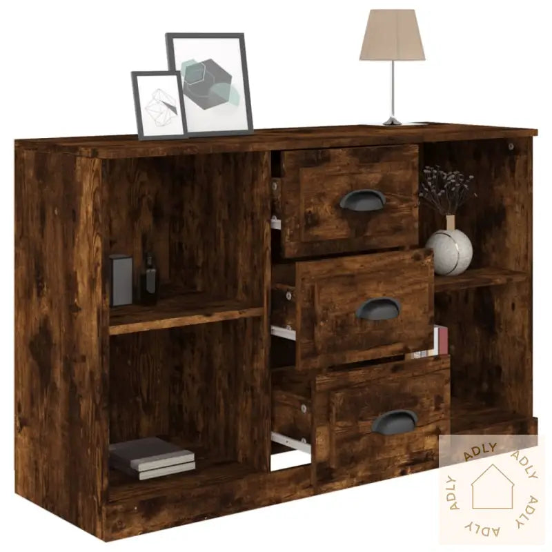 Skjenk Røkt Eik 104,5X35,5X67,5 Cm Konstruert Tre