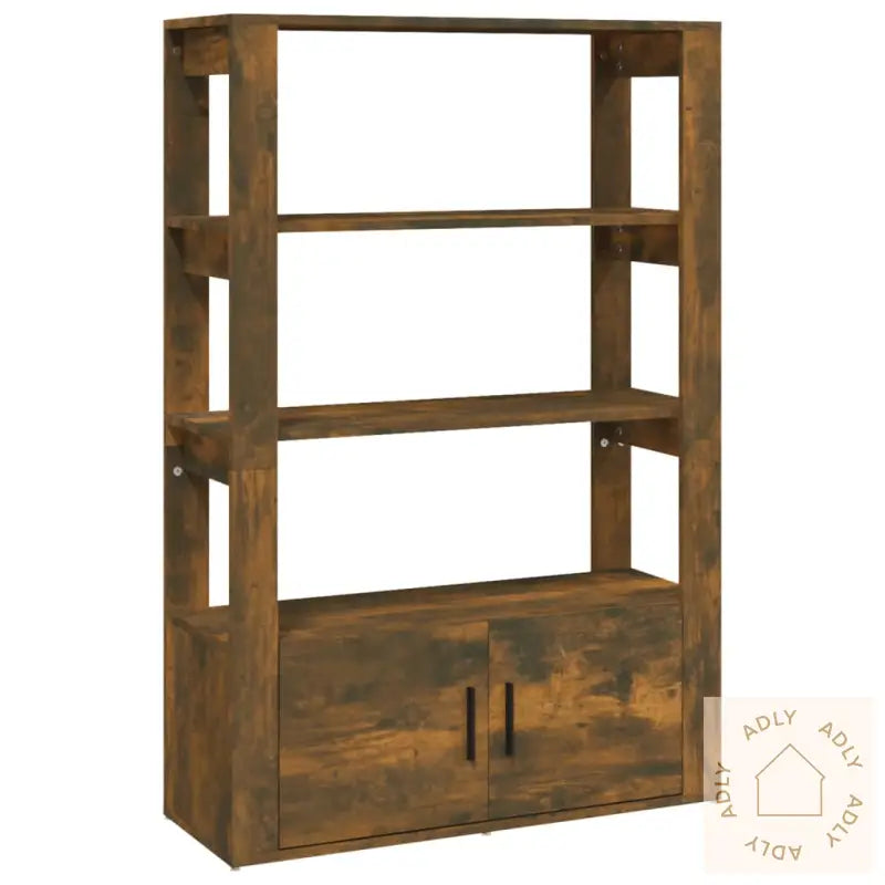 Skjenk Røkt Eik 80X30X119,5 Cm Konstruert Tre