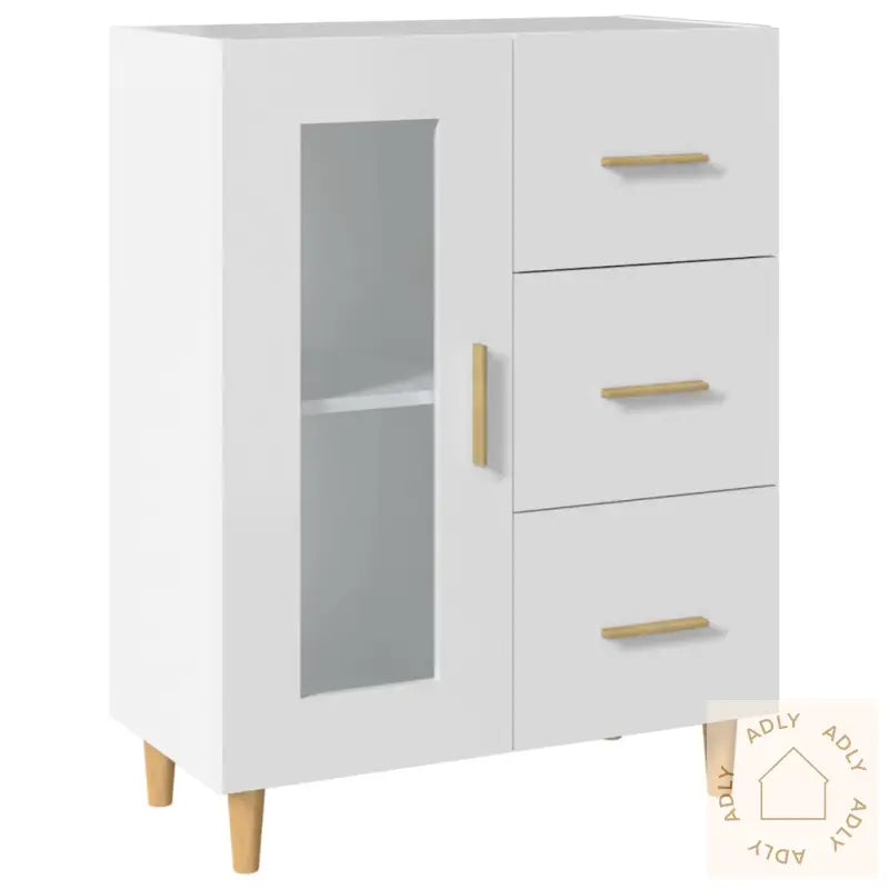 Skjenk Hvit 69,5X34X90 Cm Konstruert Tre