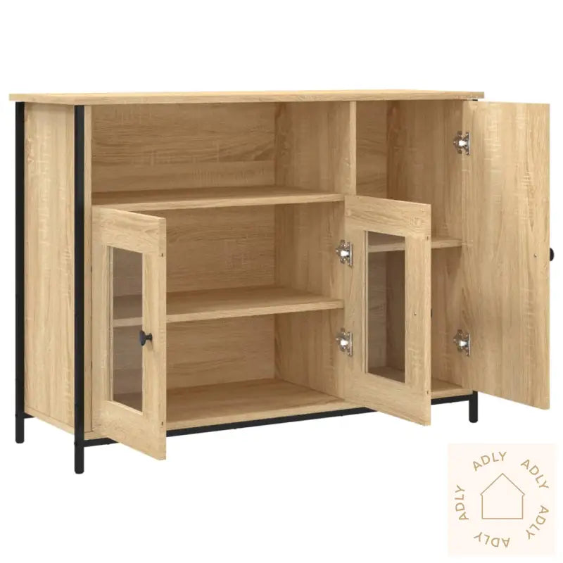 Skjenk Sonoma Eik 100X35X75 Cm Konstruert Tre