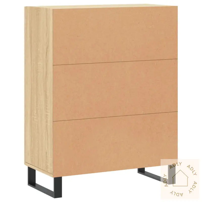 Skjenk Sonoma Eik 69,5X34X90 Cm Konstruert Tre