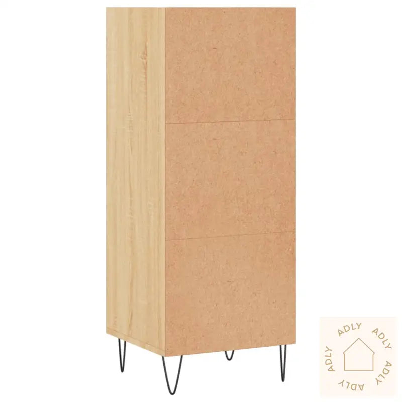 Skjenk Sonoma Eik 34,5X32,5X90 Cm Konstruert Tre