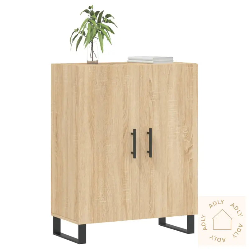 Skjenk Sonoma Eik 69,5X34X90 Cm Konstruert Tre