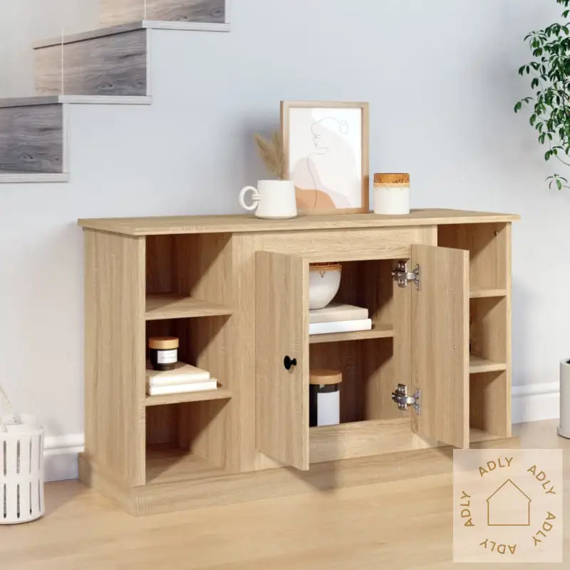 Skjenk Sonoma Eik 100X35,5X60 Cm Konstruert Tre