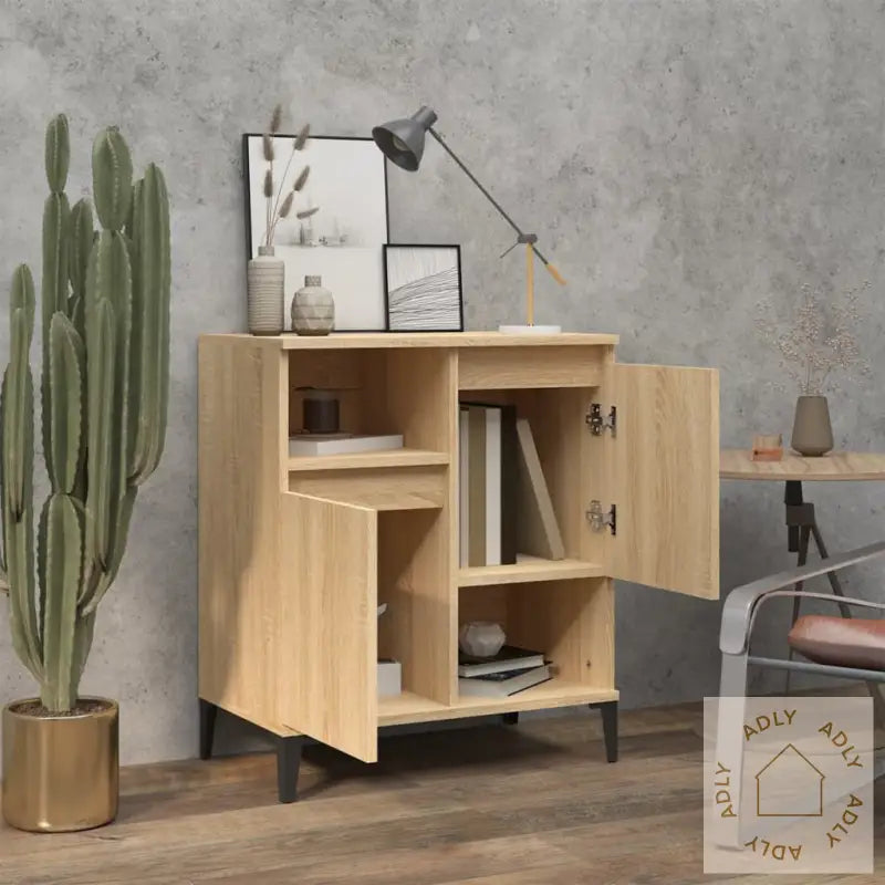 Skjenk Sonoma Eik 60X35X70 Cm Konstruert Tre