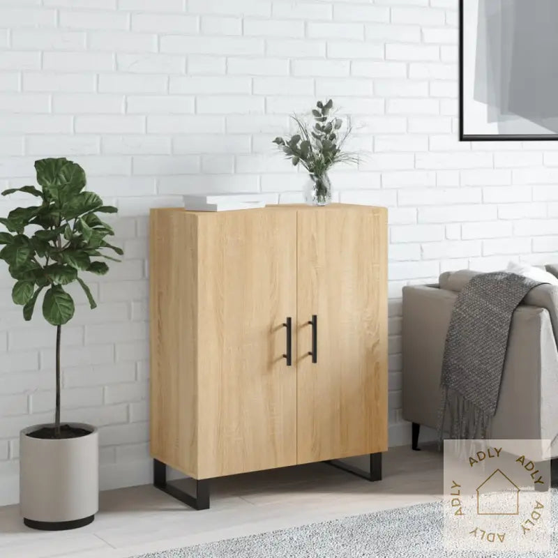 Skjenk Sonoma Eik 69,5X34X90 Cm Konstruert Tre